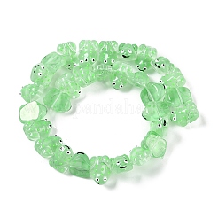 Transparent Glass Enamel Beads Strands&nbsp;GLAA-B021-05B