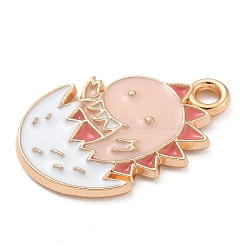 Alloy Enamel Pendants&nbsp;ENAM-A008-18KCG-02