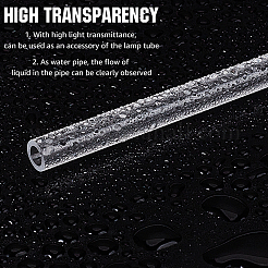 Round Transparent Acrylic Tube&nbsp;AJEW-CY0002-54C