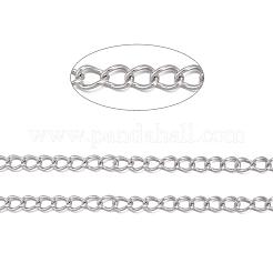 Tarnish Resistant 304 Stainless Steel Twist Chains&nbsp;CHS-K001-24-3mm