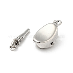Non-Tarnish 304 Stainless Steel Clasps&nbsp;STAS-C056-12P