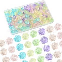 180Pcs 6 Colors Transparent Acrylic Beads&nbsp;OACR-FS0001-91