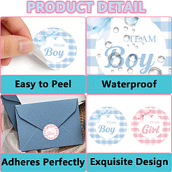 Flat Round Self-Adhesive Stickers&nbsp;DIY-WH0928-001