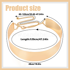 60MM Iron Wide Waist Belts&nbsp;AJEW-WH0481-484A
