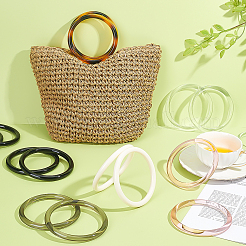 16Pcs 6 Styles Resin Bag Handles&nbsp;FIND-PH0059-75