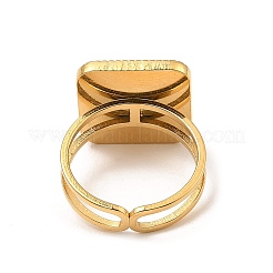 304 Stainless Steel Open Cuff Ring Findings&nbsp;X-RJEW-Z018-45G