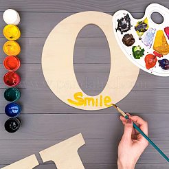 Letter Unfinished Wood Blank Cutouts&nbsp;DIY-ZX040-01O