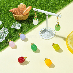 8Pcs 8 COlors Handmade Lampwork Pendants&nbsp;LAMP-CJ0002-59