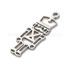 Anti-Tarnish 201 Stainless Steel Pendants&nbsp;STAS-Q015-05P