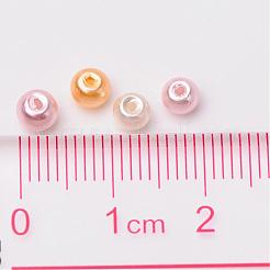 Barely Pink Mix Pearlized Glass Pearl Beads&nbsp;HY-X006-4mm-01