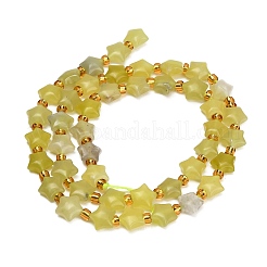 Natural Lemon Jade Beads Strands&nbsp;G-Z080-A26-8mm