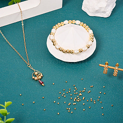 Rack Plating Brass Beads&nbsp;KK-TA0001-88G-01