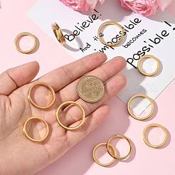 18Pcs 6 Styles 201 Stainless Steel Grooved Finger Ring Settings&nbsp;RJEW-SC0001-33G