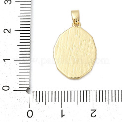Brass Enamel Pendants&nbsp;KK-U068-09G-02