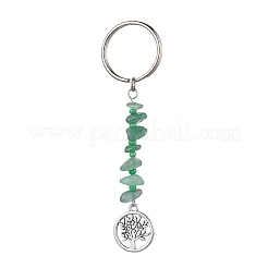 8Pcs Tree of Life Tibetan Style Alloy Pendant Keychains&nbsp;KEYC-JKC00688