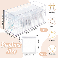 Transparent Acrylic Jewelry Storage Box Sets&nbsp;CON-WH0110-007A