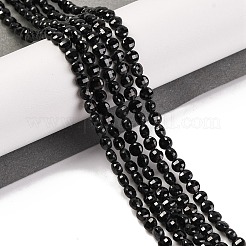 Natural Black Spinel Beads Strands&nbsp;G-F770-B01-01