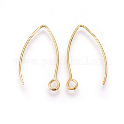 Ion Plating(IP) 304 Stainless Steel Earring Hooks&nbsp;STAS-O119-03G