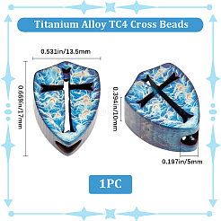 1Pc Titanium Alloy TC4 Beads&nbsp;FIND-BBC0003-97A