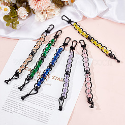 6Pcs Polyester & Spandex Cord & Resin Golf Beads Count Stroke Score Counter&nbsp;HJEW-DR00175