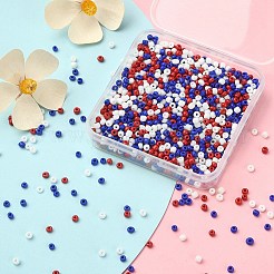 55.5G 3 Colors 8/0 Glass Seed Beads&nbsp;SEED-YW0002-26