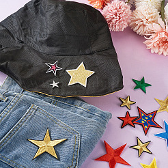 Star Computerized Embroidery Polyester Iron On Patches&nbsp;PATC-TAC0001-02