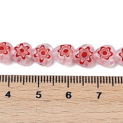 Handmade Millefiori Lampwork Beads Strands&nbsp;LAMP-G166-15K