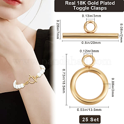 25 Sets 304 Stainless Steel Toggle Clasps&nbsp;STAS-BBC0005-87