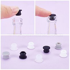32Pcs 4 Colors Silicone Bottle Seal Plug&nbsp;AJEW-GF0008-08B