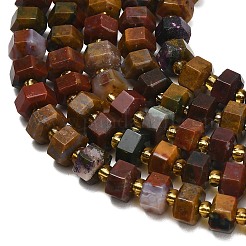 Natural Ocean Jasper Beads Strands&nbsp;GG-CBAACA3-A01-01