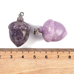 Natural Lepidolite Pendants&nbsp;G-Q172-08P-04