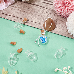 10Pcs Clear Glass Wishing Bottles&nbsp;AJEW-TA0002-85C