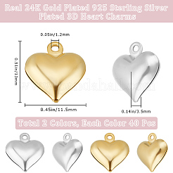 80Pcs 2 Colors Brass Charms&nbsp;KK-BBC0016-56