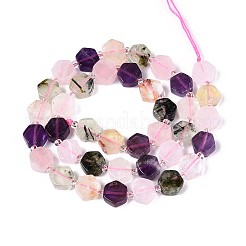 3 Styles Natural Rose Quartz & Prehnite & Amethyst Beads Strands&nbsp;G-P534-A25-01