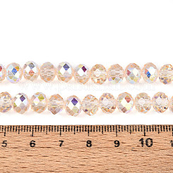 Transparent Glass Beads Strands&nbsp;EGLA-N016-8mm-07