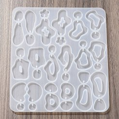 DIY Silicone Irregular Shape Pendant Molds&nbsp;DIY-M047-01B