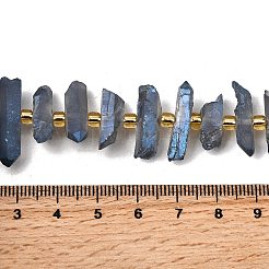 Electroplate Natural Quartz Crystal Beads Strands&nbsp;G-F800-B11