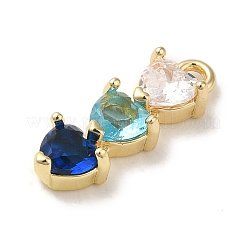 Brass Cubic Zirconia Pendants&nbsp;LS-KK-G499-07G-03