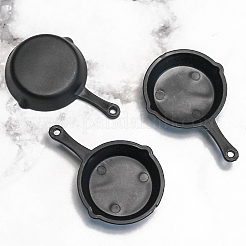 10Pcs Plastic Frying Pan Miniature Ornaments&nbsp;PW-WG6F097-01