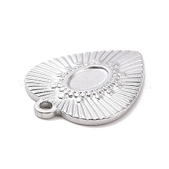 Non-Tarnish 304 Stainless Steel Pendant Cabochon Settings&nbsp;X-STAS-G287-11P