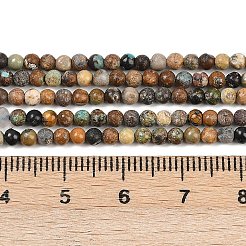 Natural HuBei Turquoise Beads Strands&nbsp;G-L628-A02-3mm