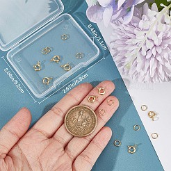 10Pcs 925 Sterling Silver Spring Ring Clasps&nbsp;STER-CN0001-22G