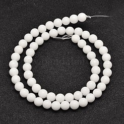 Natural Malaysia Jade Beads Strands&nbsp;G-A146-6mm-B01