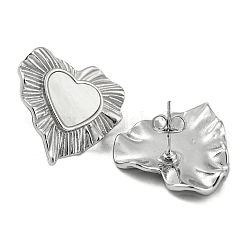 304 Stainless Steel Heart Stud Earrings&nbsp;EJEW-M233-20P