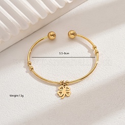 Stainless Steel Charm Bangles&nbsp;DX7193