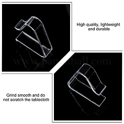 48Pcs 2 Style Transparent Plastic Tablecloth Clips&nbsp;AJEW-GL0002-08