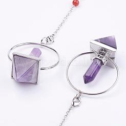 Chakra Natural & Synthetic Mixed Stone Pyramid Dowsing Pendulums&nbsp;G-F515-01
