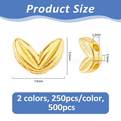 500Pcs 2 Colors Tibetan Style Alloy Beads&nbsp;FIND-FH0017-27A