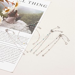 Adjustable Stainless Steel Slider Bracelets&nbsp;AJEW-JB00990