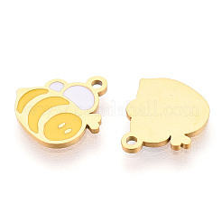 304 Stainless Steel Enamel Charms&nbsp;STAS-T065-44G